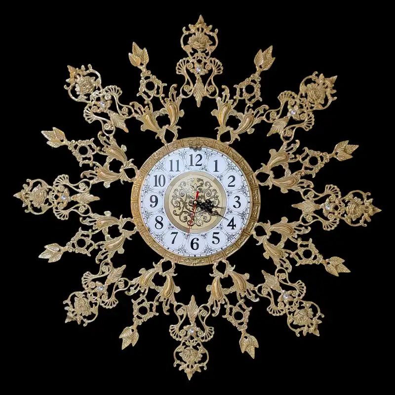 ساعت برنجی مدل خورشید