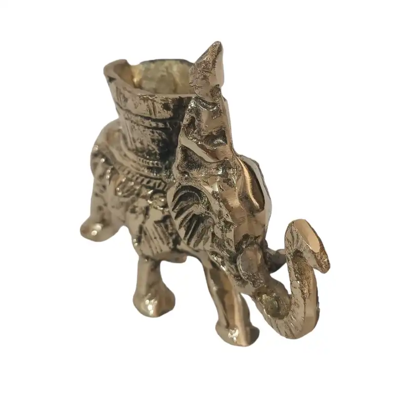 مجسمه برنجی مدل فیل سوار کد H-2055