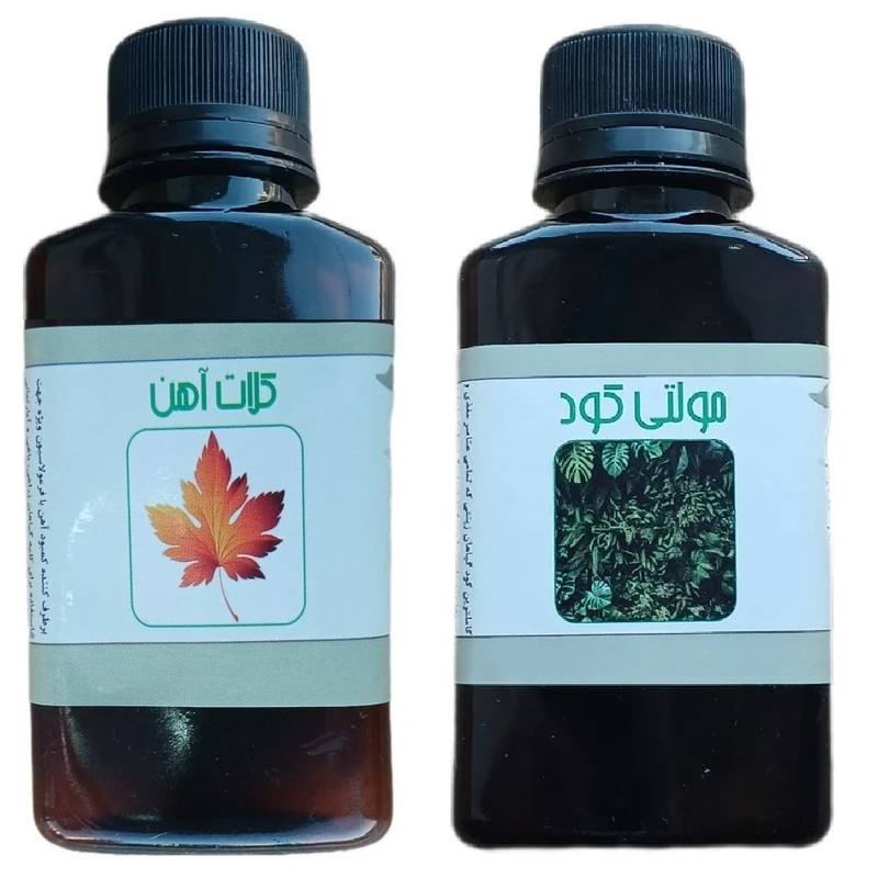 کود مایع کلات آهن و مولتی کود مدل life drop حجم 110 میلی لیتر بسته 2 عددی