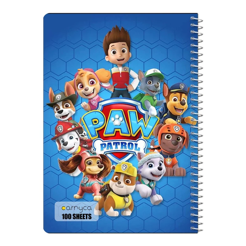 دفتر مشق 100 برگ سیمی کارنیکا طرح سگ های نگهبان paw patrol کد 34369
