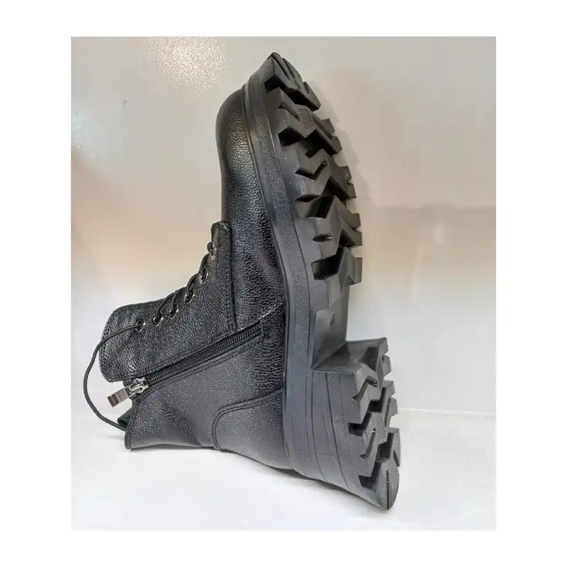 نیم بوت زنانه سرزمین چرم مدل 145336 رنگ مشکی