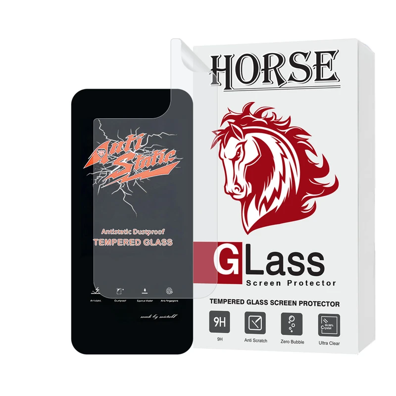 محافظ صفحه نمایش هورس مدل ANTNABKHO مناسب برای گوشی موبایل اپل iPhone 14 Pro Max به همراه محافظ پشت گوشی