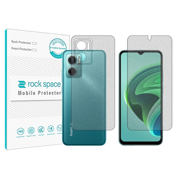 محافظ صفحه نمایش مات راک اسپیس مدل HyMTT مناسب برای گوشی موبایل شیائومی   Redmi 10 5G  به همراه محافظ پشت