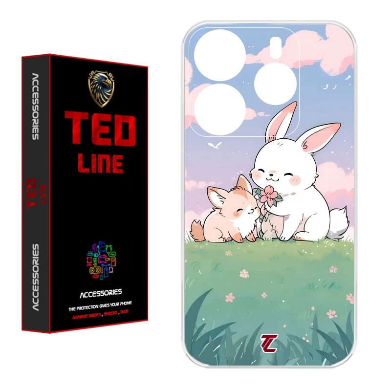 کاور تدلاین طرح خرگوش کد 1184 مناسب برای گوشی موبایل شیائومی Redmi Note 14 4G