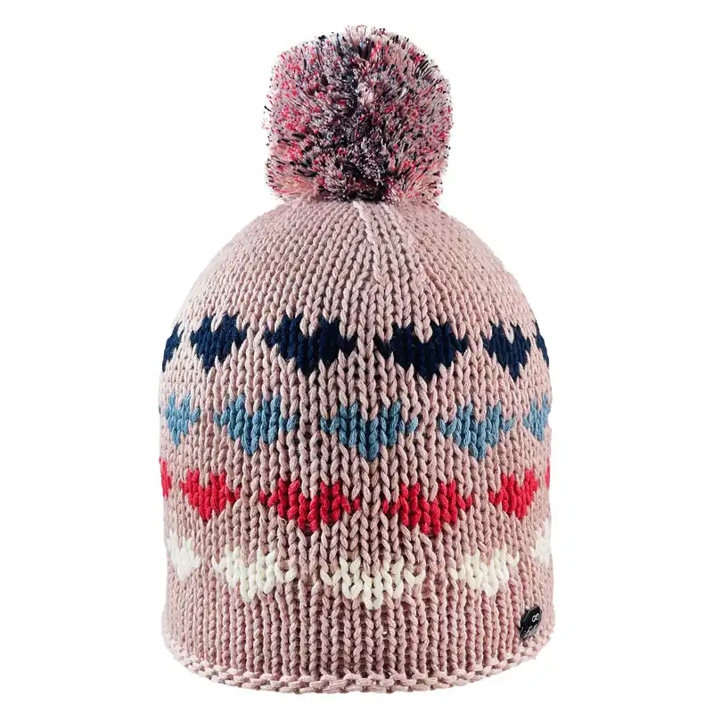 ست کلاه و شال گردن و دستکش بچگانه اندلس مدل 67001 رنگ صورتی