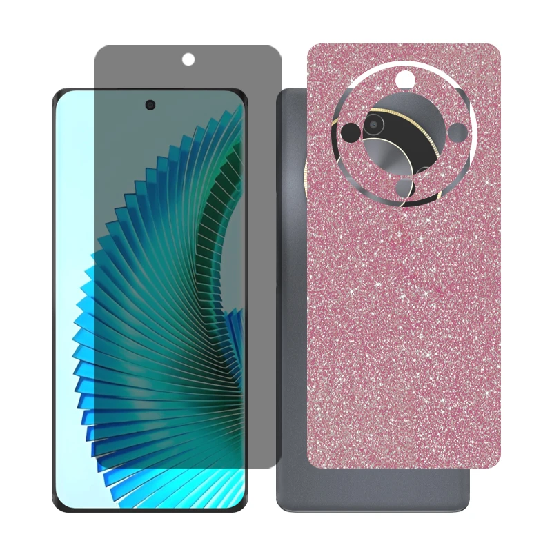 محافظ صفحه نمایش حریم شخصی گلس مدل Together مناسب برای گوشی موبایل آنر X9b به همراه برچسب پوششی پشت گوشی