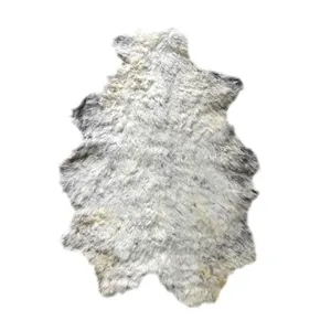 فرش پوست انارکارپت مدل خز طبیعی گوسفند مدل GN 115