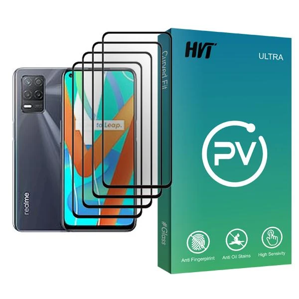 محافظ صفحه نمایش اچ وی تی مدل PV Glass MIX004 مناسب برای گوشی موبایل ریلمی V13 5G بسته چهار عددی