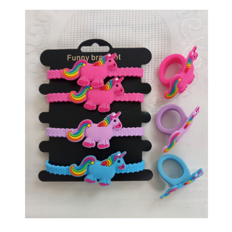 نیم ست دخترانه مدل اسب تک شاخ کد RING-PONI-1475 نیم ست دخترانه مدل اسب تک شاخ کد RING-PONI-1475