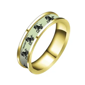 انگشتر ناکسیگو مدل شب تاب طرح دی ماه کد RT15201