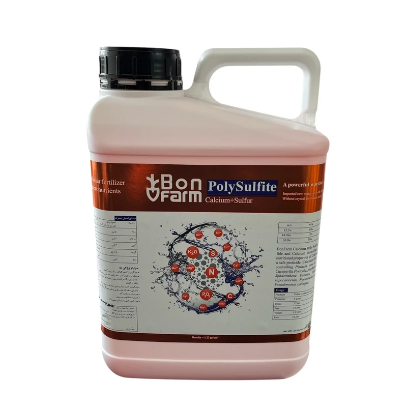 کود کلسیم پلی سولفیت بن فارم مدل پلی اس حجم 5 لیتر