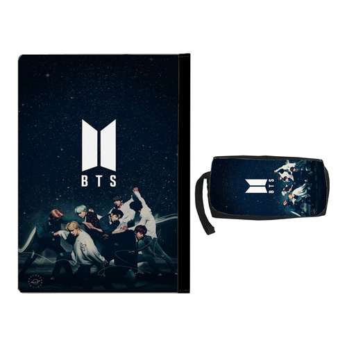 کلاسور طرح bts کد kj1 به همراه جامدادی