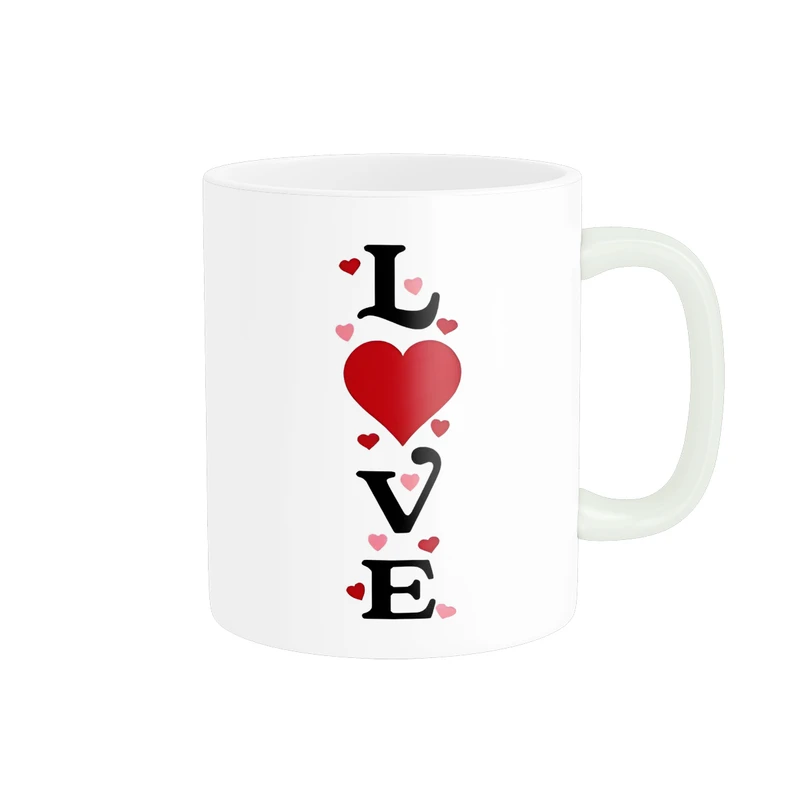 ماگ پاد آفرین مدل فانتزی طرح قلب عشق love عاشقانه کد p12008