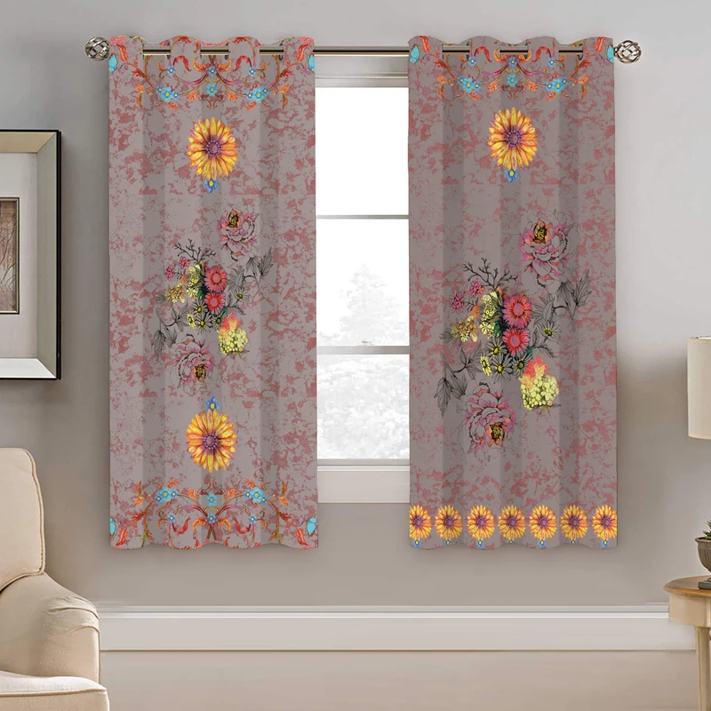 پرده نیروانا طرح سنتی مدل مخمل کد 4851 سایز 140×200 سانتی متر