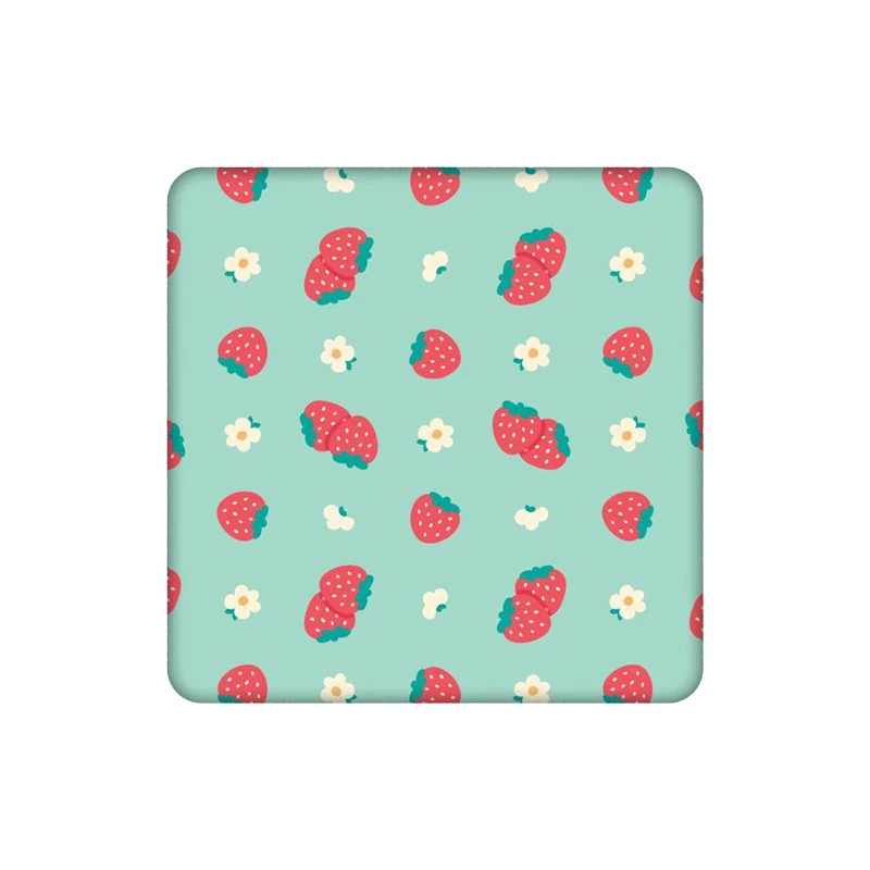 زیرلیوانی طرح توت فرنگی و گل کد 4151164