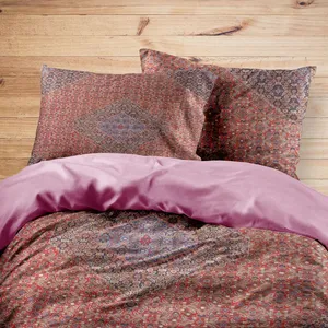 سرویس روتختی مدوپد طرح فرش بیجار ترنجی ماهی مدل C-bijar07 یک نفره 4 تکه