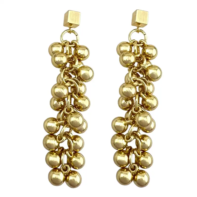 گوشواره زنانه مدل گوی توپی کد E5212