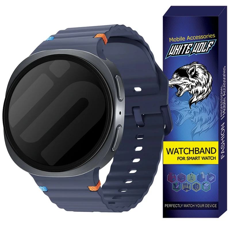 بند وایت ولف مدل W8-Silic مناسب برای ساعت هوشمند سامسونگ Galaxy Watch 8 44mm 