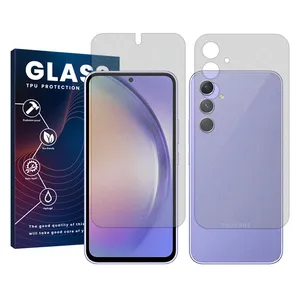 Glass Resistant model matte screen protector suitable for Samsung Galaxy A54 mobile phone along with the back protector