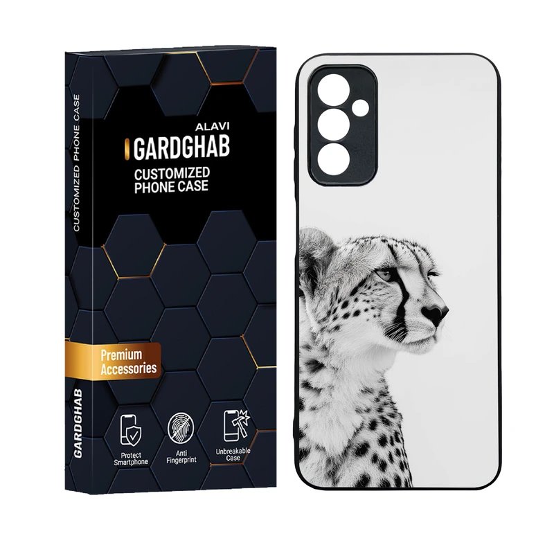 کاور گارد قاب علوی مدل دورژله ای پشت گلس حیوانات مناسب برای گوشی موبایل سامسونگ Galaxy M13 4G