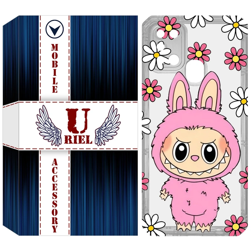 کاور یوریل مدل Clear کد 106 طرح لبوبو Labubu مناسب برای گوشی موبایل سامسونگ Galaxy A21S