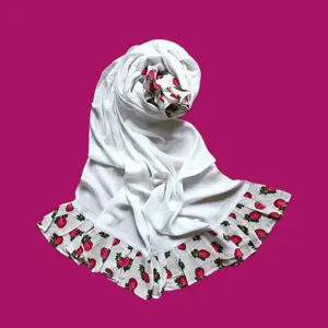 شال زنانه مدل وال نخی چیندار حاشیه موهر