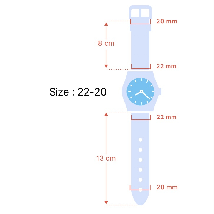 بند ساعت مچی مدل چرمی کد 2220