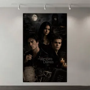 پوستر طرح  سریال The Vampire Diaries مدل پوستر شخصیت‌های اصلی کد DVG3002