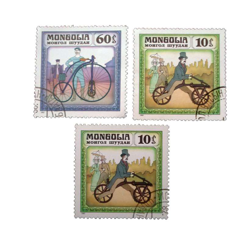 تمبر یادگاری مدل دوچرخه كد bc-1999 مجموعه 3 عددي