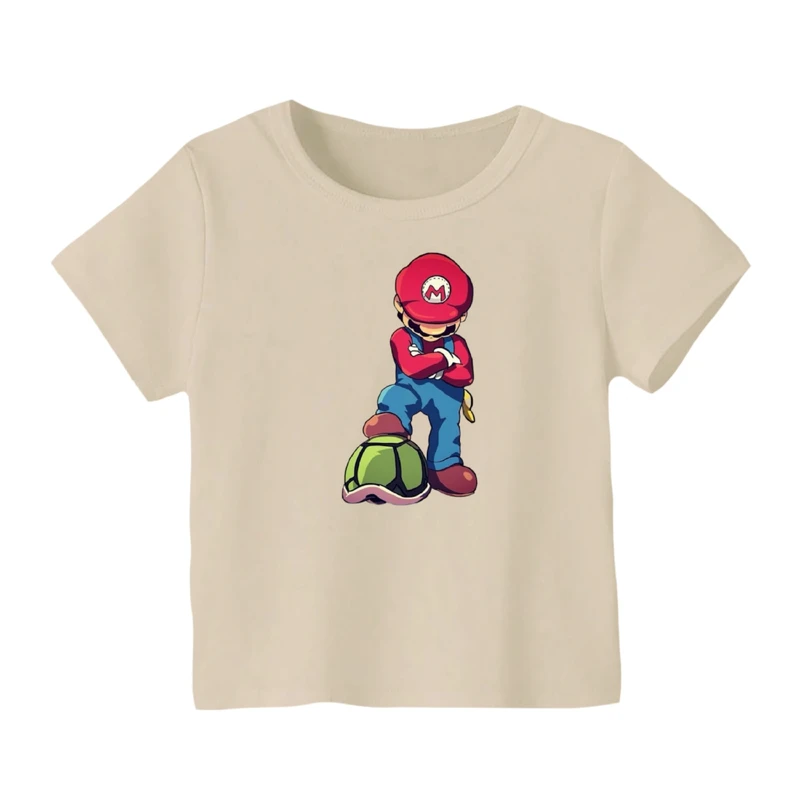 تی شرت آستین کوتاه بچگانه مدل ماریو کد ۴