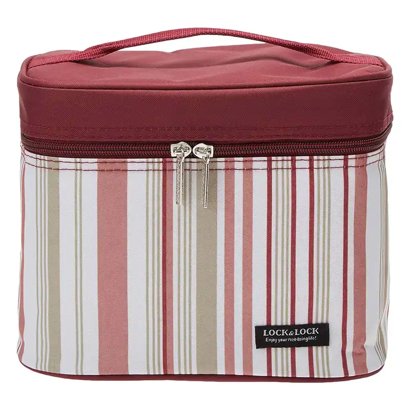 کیف غذا لاک اند لاک مدل عایق دار HPL8RB به همراه ظرف غذا مجموعه 4 عددی