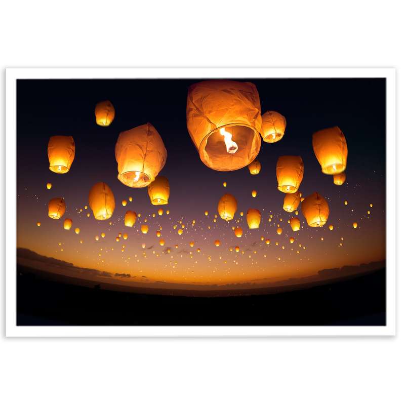 تابلو نوری بکلیت طرح بالن آرزوها مدل W-s30