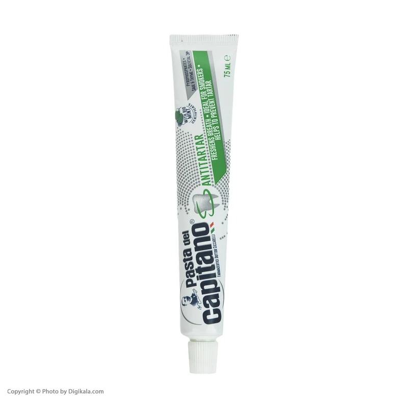 عکس شماره 4 : خمیر دندان پاستا دل کاپیتانو مدل anti tartar حجم 75 میلی لیتر