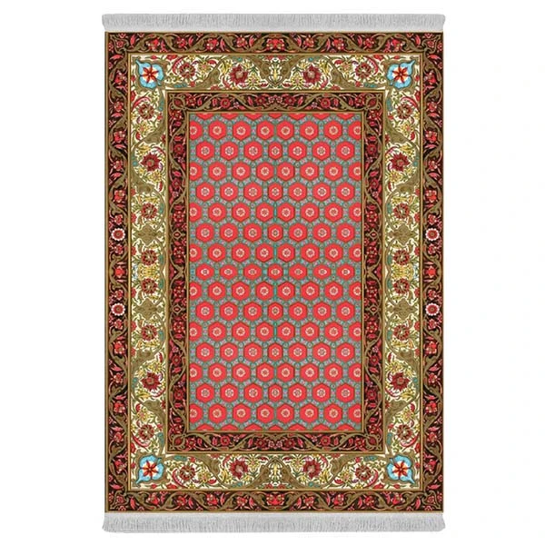 فرش پارچه‌ای دفه مدل فرشینه هازان مخمل کد 162