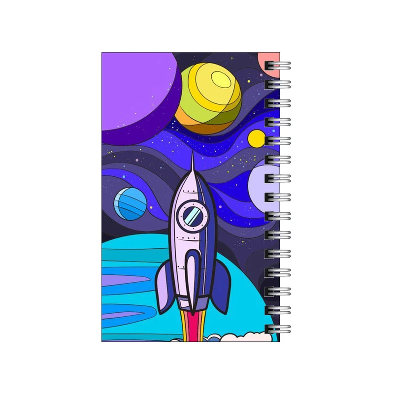 دفترچه یادداشت مدل to do list طرح موشک فضاپیما کد 4515341