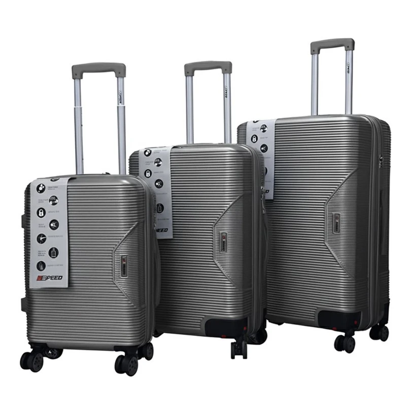 عکس شماره 6 : ست سه عددی چمدان اسپید مدل retractable wheel tr950