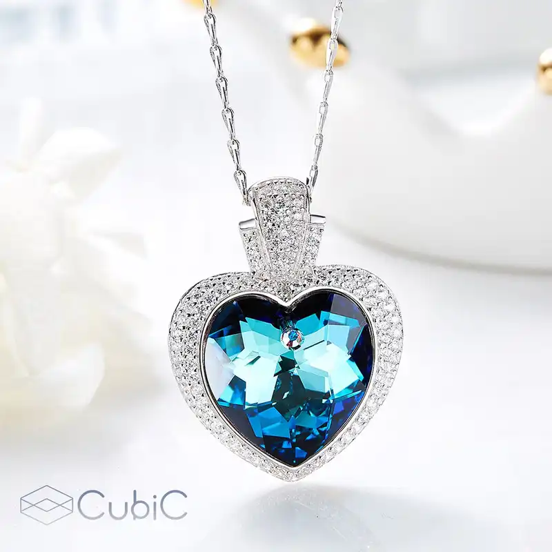 گردنبند نقره زنانه کوبیک مدل QP-0510