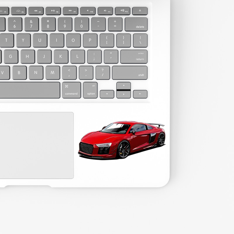 استیکر لپ تاپ و موبایل بووم طرح ماشین مدل Audi کد UV021