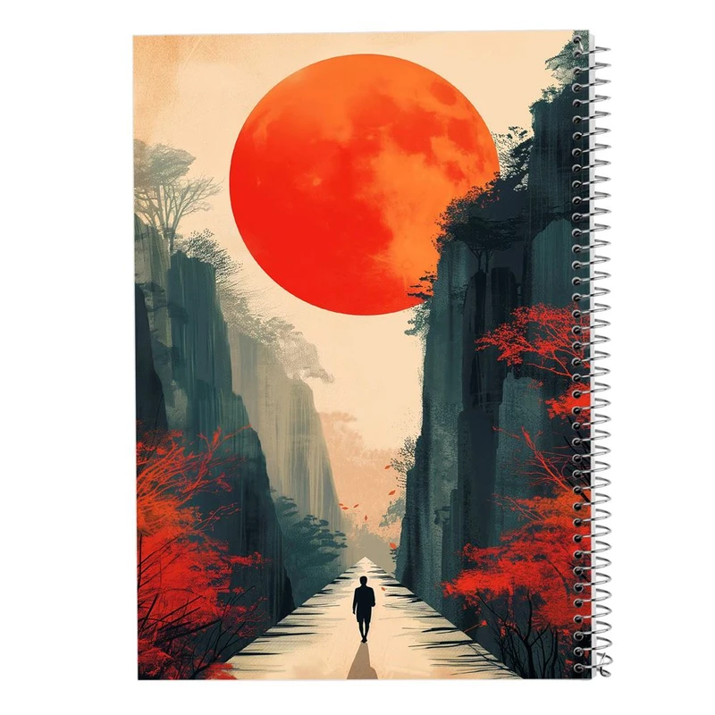 دفتر شطرنجی 50 برگ مدوپد طرح ماه کد DF15505