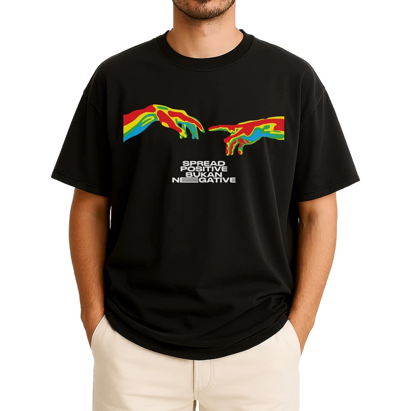 تی‌شرت آستین کوتاه مردانه باهرپوش شرق مدل عاشقانه ساده z472