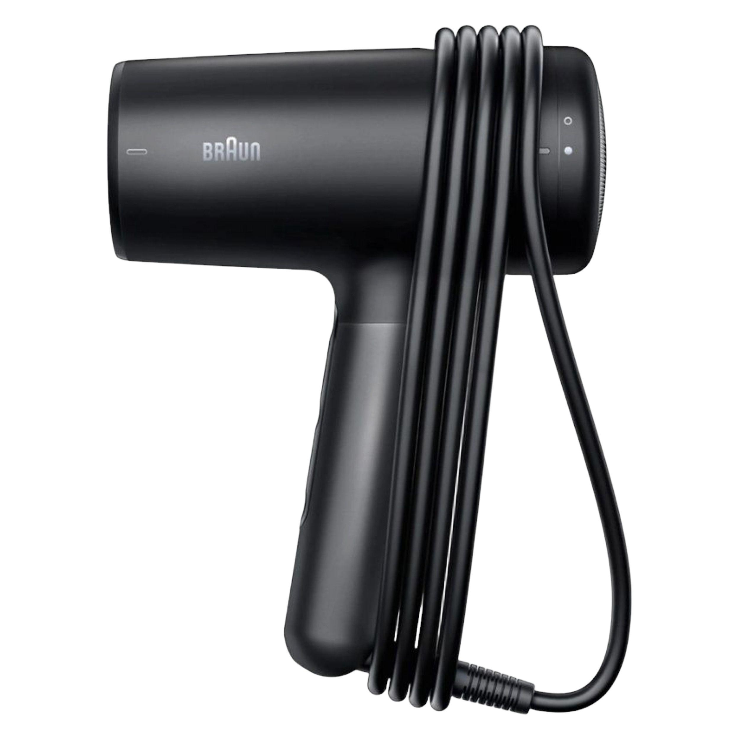 سشوار حرفه‌ای 2100 وات براون مدل HD425، موتور DC، وزن 500 گرم، دارای سری دیسپانسر، متمرکز‌کننده باریک با ویژگی فرکنندگی، صاف‌کنندگی، حجم‌دهندگی، با قابلیت تنظیم دما