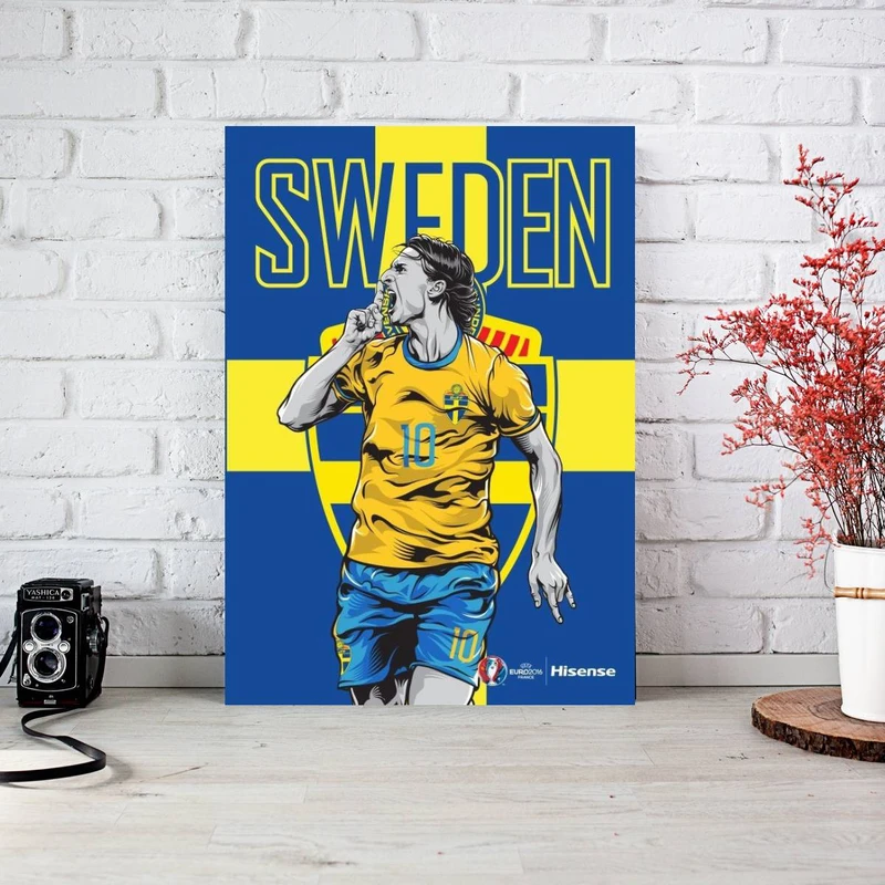 تابلو شاسی گلاک مدل ورزشی طرح زلاتان ابراهیموویچ کد FS62