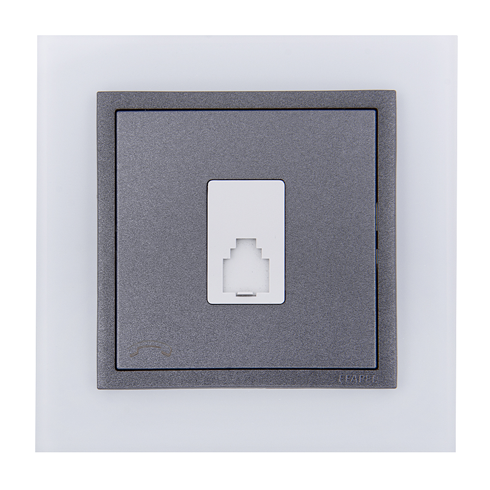 پریز تلفن ایفاپل مدل LOGUS90 CRYSTAL کد 90910TCS/21252/90712