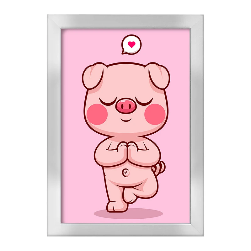 تابلو خندالو طرح حیوانات بامزه خوک کد 29444