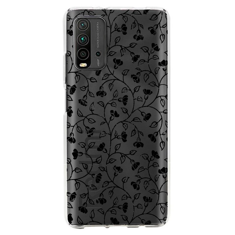 کاور مگافون طرح گل مدل C42-B مناسب برای گوشی موبایل شیائومی Redmi 9T / 9 Power 