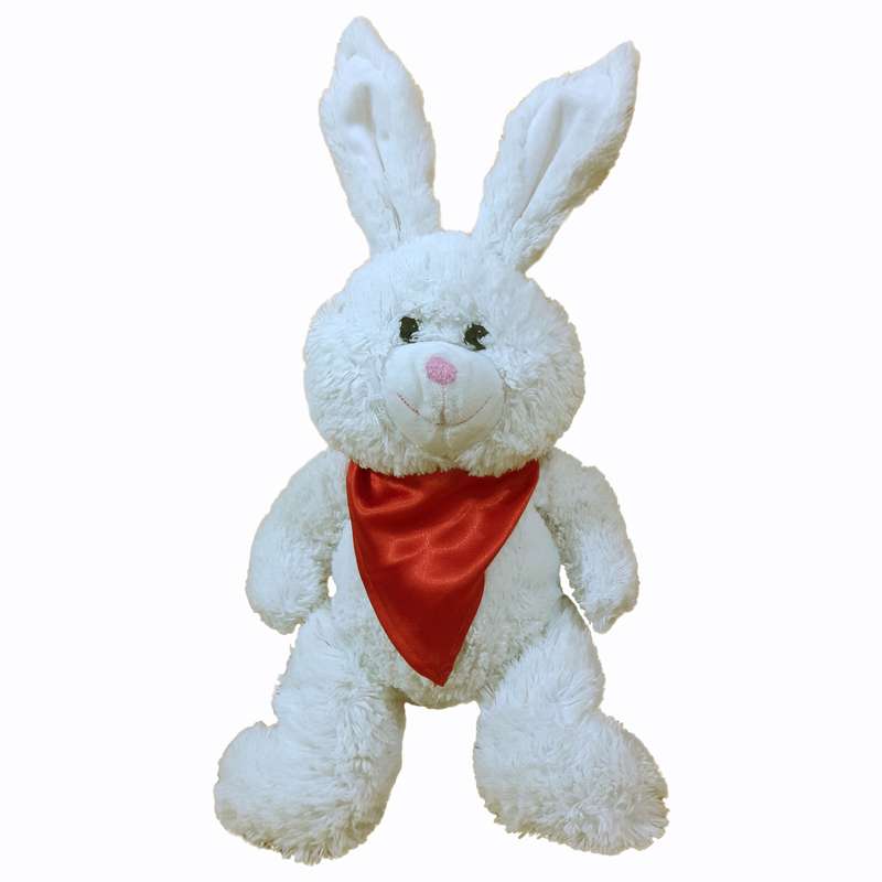 عروسک طرح خرگوش مدل دستمال گردن دار کد 592 ارتفاع 60 سانتی متر