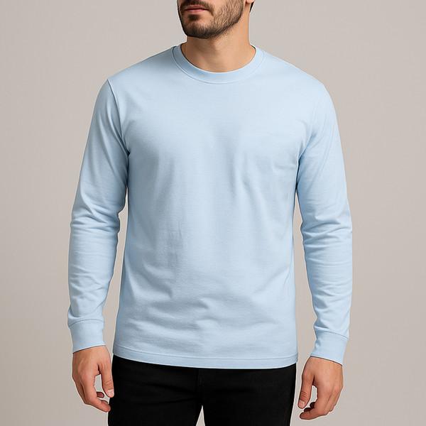 تخفیف تی شرت آستین بلند مردانه رانژ مدل ساده 23RA05 - 41...