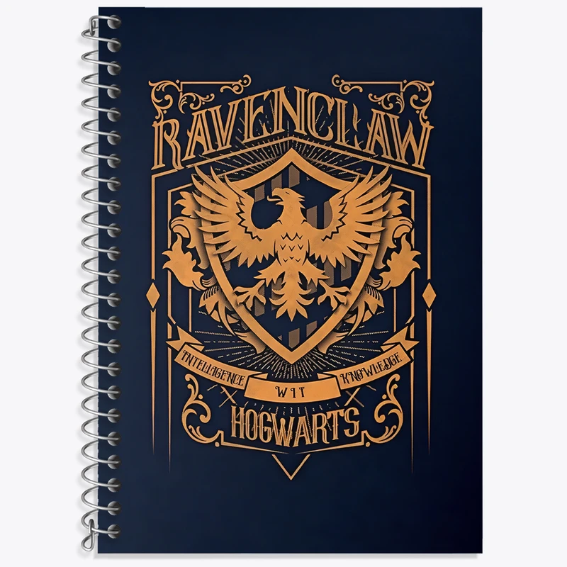 دفتر زبان 50 برگ خندالو مدل دو خط طرح ریونکلاو هری پاتر (Harry Potter) کد N2439