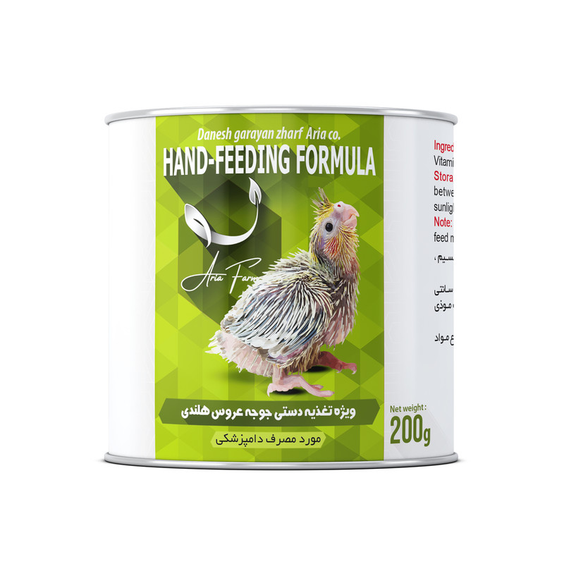 مکمل غذایی پرندگان زینتی آریا فارم  مدل غذای کمکی جیلراک وزن 200 گرم