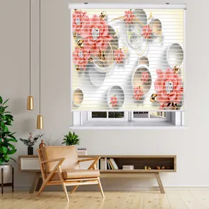 پرده زبرا زیو مدل سیلوئت 3D1478 سایز 150x150 سانتی متر